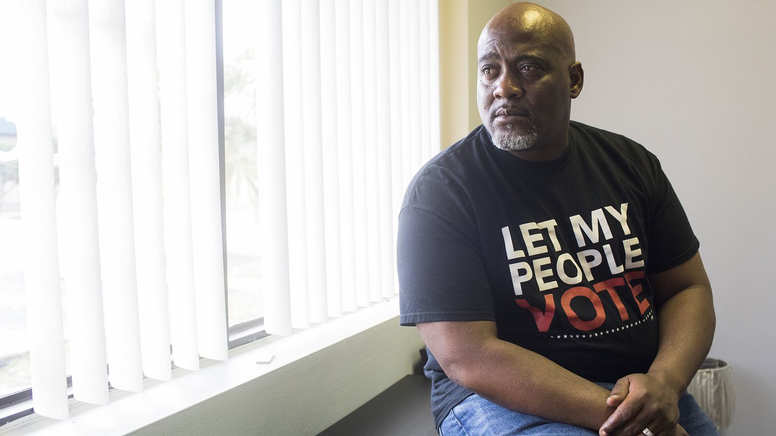 Image: Desmond Meade poses for a portrait at his Orlando, Florida