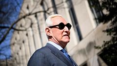 Image: Roger Stone arrives at District Court in Washington on Feb. 21, 2019
