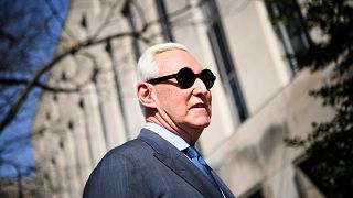 Image: Roger Stone arrives at District Court in Washington on Feb. 21, 2019