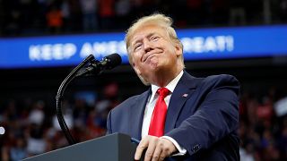 Image: President Donald Trump holds a campaign rally in Lexington, Kentucky