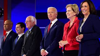 Image: Democratic primary debate