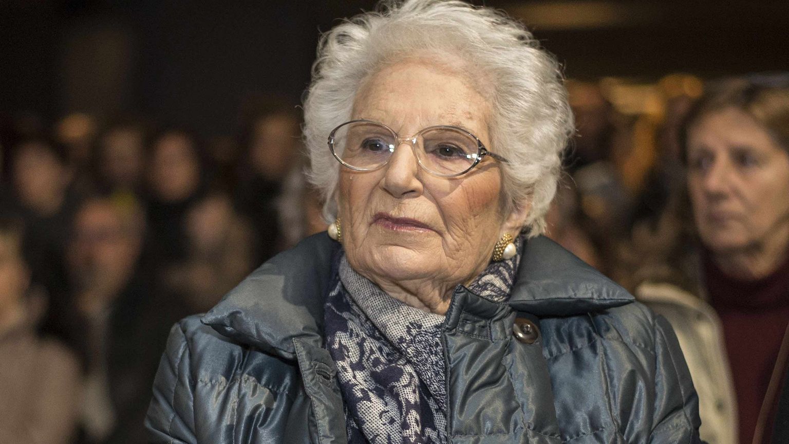 Image: Liliana Segre, Senator for Life, in Italy.
