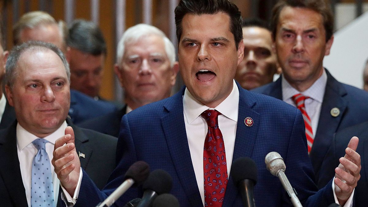 Image: Rep. Matt Gaetz Holds Press Conference Calling For Transparency In I
