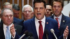 Image: Rep. Matt Gaetz Holds Press Conference Calling For Transparency In I