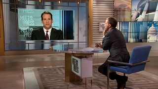 Image: Rep. Jim Himes, D-CT, speaks to Chuck Todd on "Meet the Press" on No