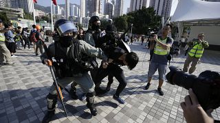 IMAGE: Protests in Hong Kong