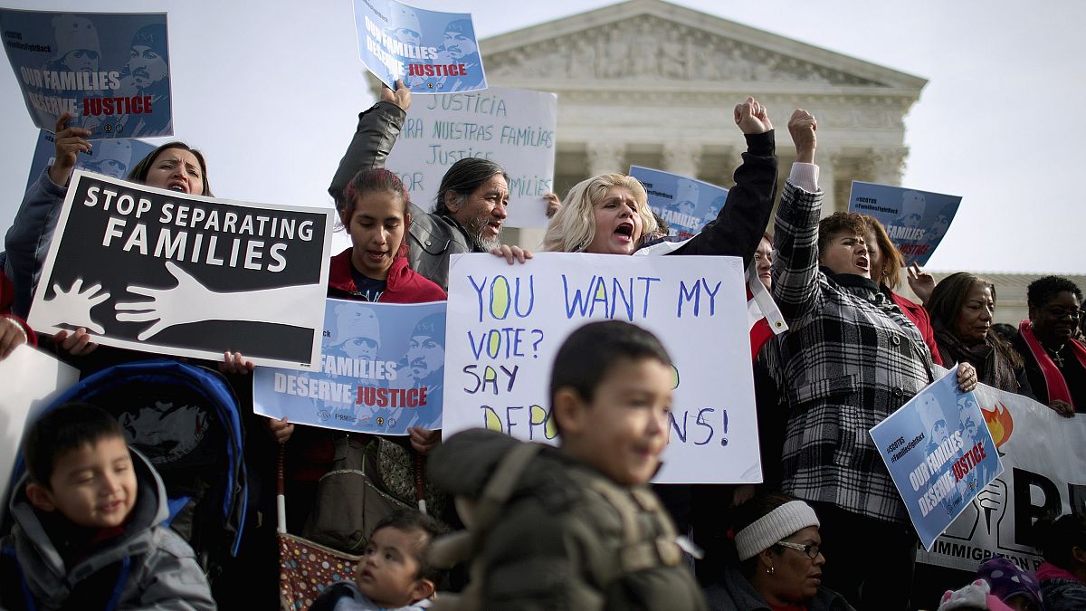 Image: Immigration Activists Rally In Front Of U.S. Supreme Court
