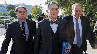 Image: George Kent arrives for closed-door deposition on Capitol Hill in Wa