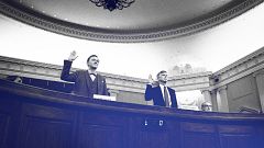 Image: George Kent and Bill Taylor are sworn-in for testimony before the Ho