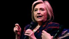Image: Former U.S. Secretary of State Hillary Clinton speaks during an even