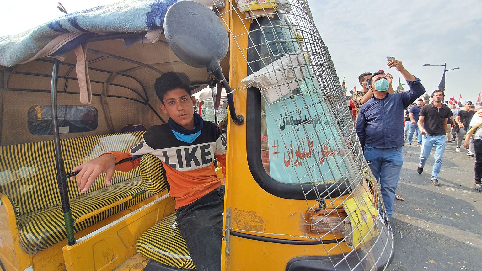Image: Jafar Mohammed is proud of his role in protests.
