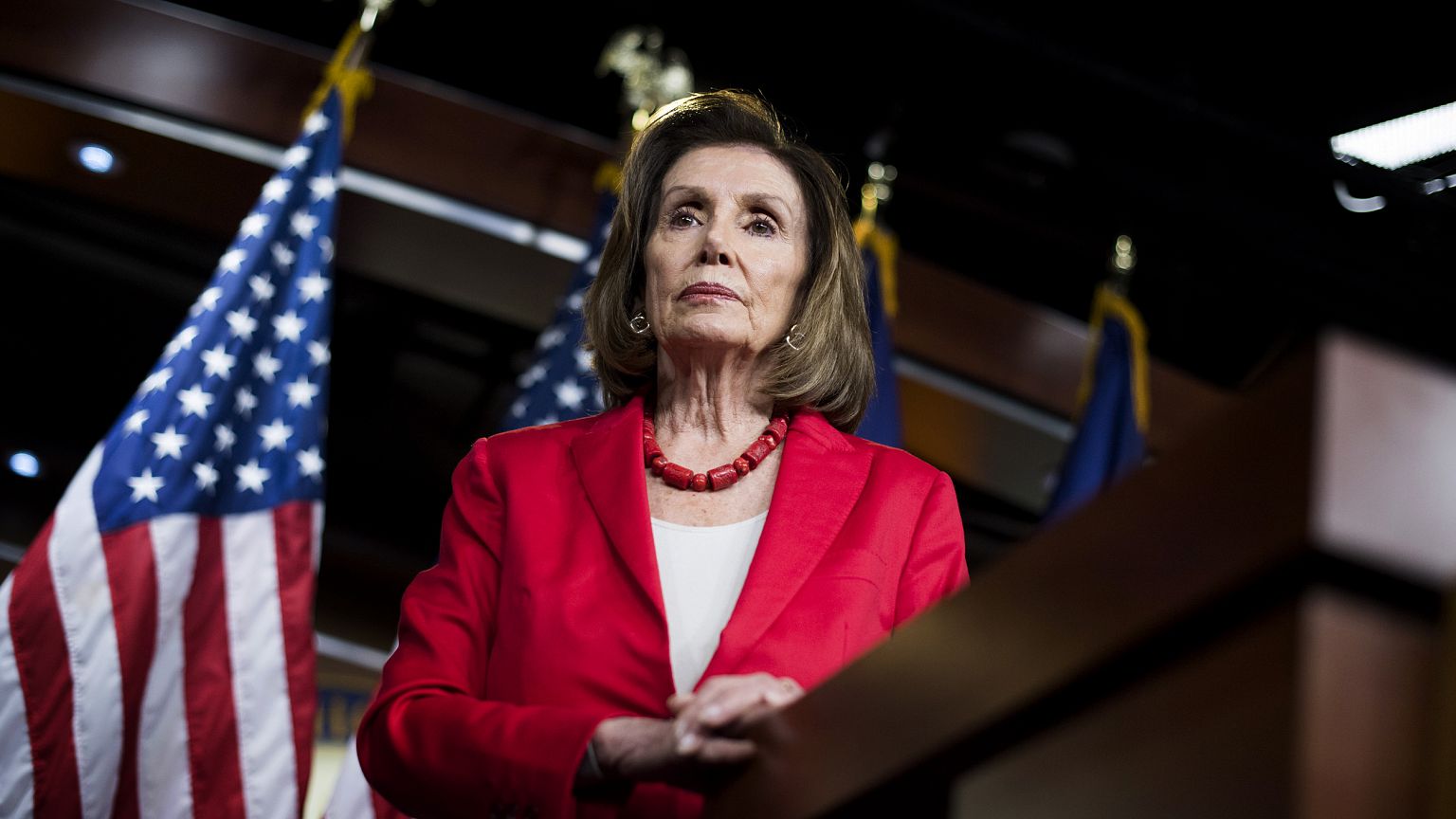 Image: House Speaker Nancy Pelosi speaks at a press conference on Capitol H