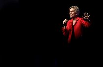 Image: Sen. Elizabeth Warren, D-MA, speaks at an event in Las Vegas on Nov.