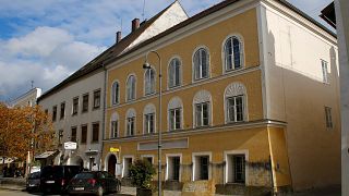 Image: The house in which Adolf Hitler was born in Braunau am Inn, Austria