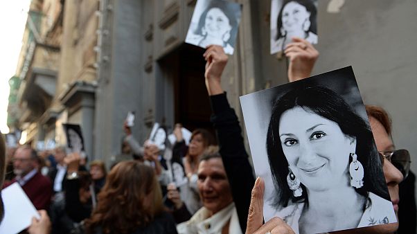 Image: People leave the church of St Francis, after the Archbishop of Malta Image: People leave the church of St Francis, after the Archbishop of Malta