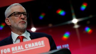 Image: Labour Party leader Jeremy Corbyn speaks at the launch of the party 