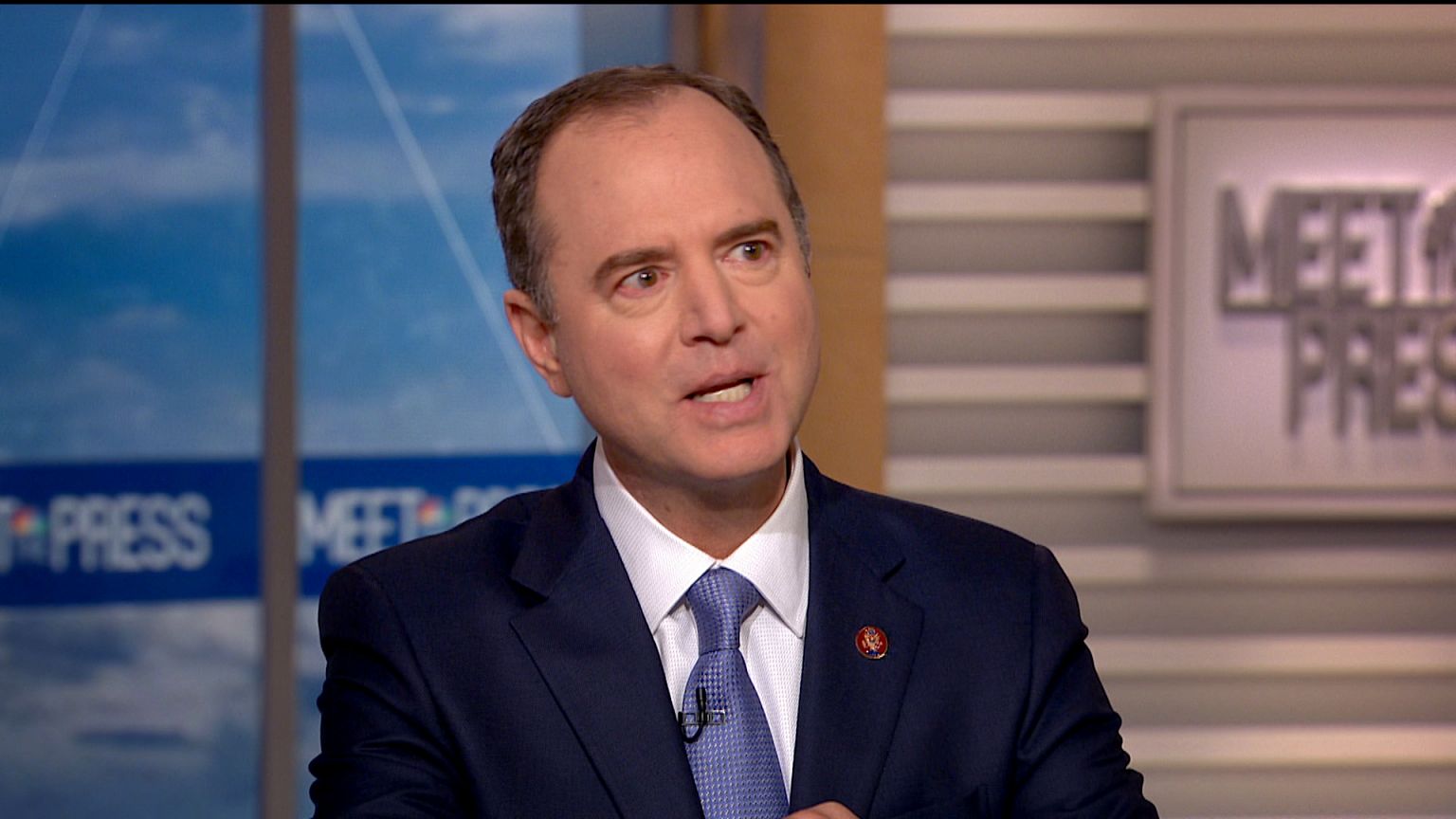 Image: Rep. Adam Schiff appears on "Meet the Press" on Nov. 24, 2019.