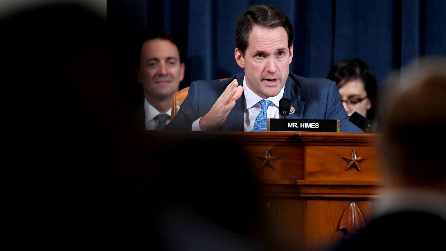 Image: Rep. Jim Himes, D-CT, asks questions during an impeachment inquiry h