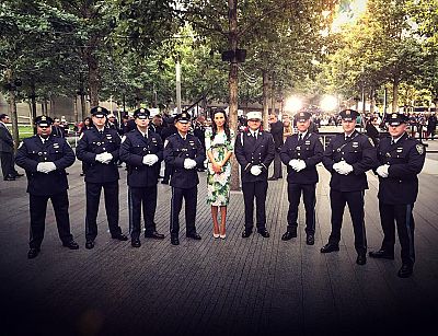 Mina Chang at Ground Zero event on Sept. 11, 2017.