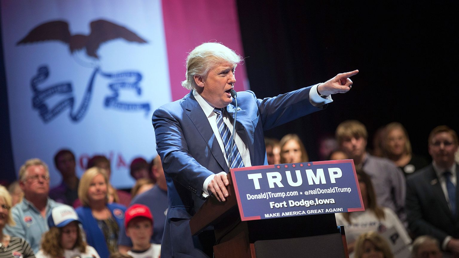 Image: Donald Trump Holds Campaign Rally In Iowa