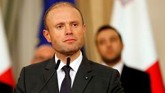 Image: Maltese Prime Minister Joseph Muscat speaks at a press conference in
