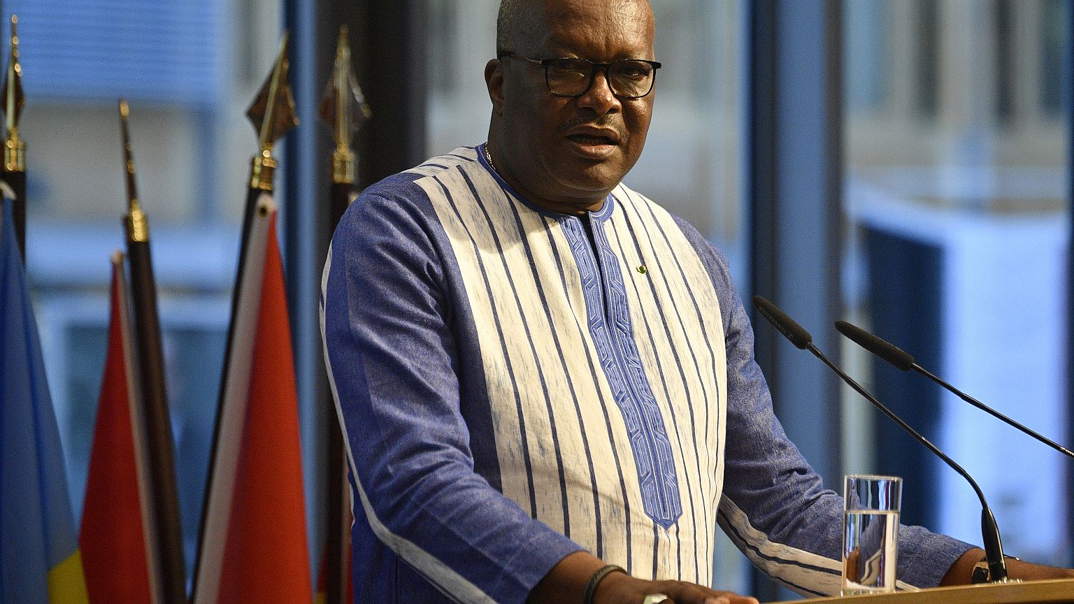Burkina Faso leader says 14 slain in attack on church