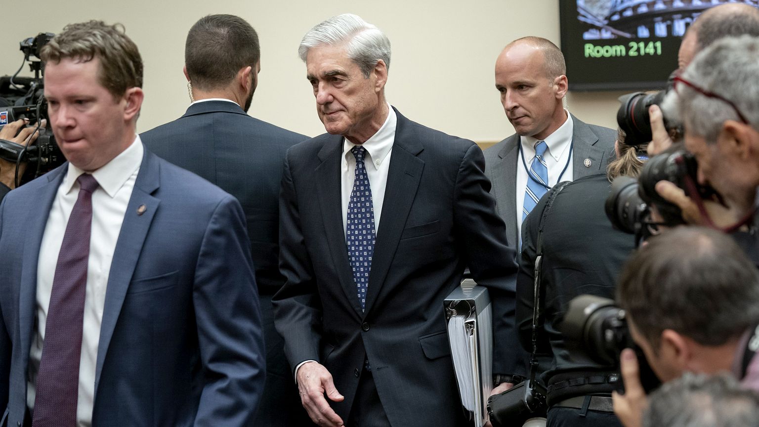 Image: Robert Mueller arrives to testify before the House Judiciary Committ