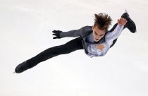 Anton Shulepov of Russia competes in Grenoble, France, on Nov. 2, 2019.