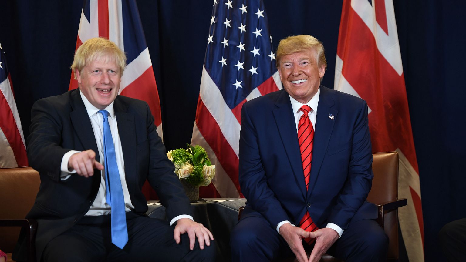 Image: Donald Trump,  Boris Johnson