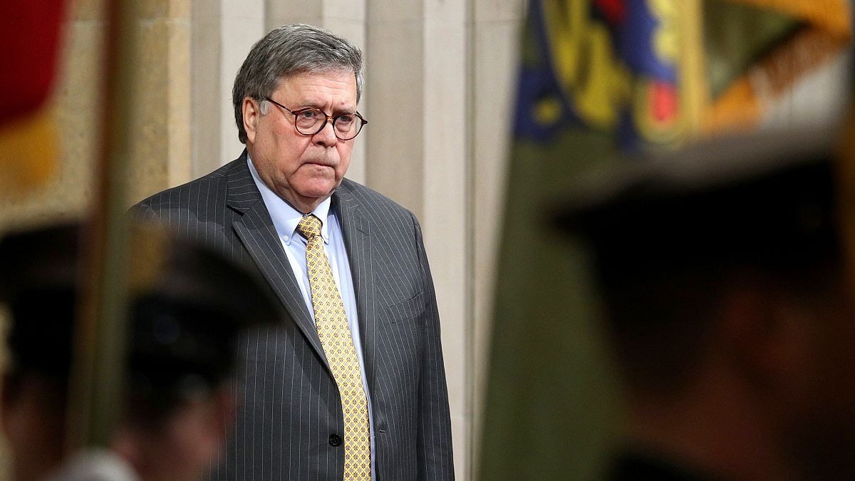 Image: U.S. Attorney General William Barr participates in an event at the J