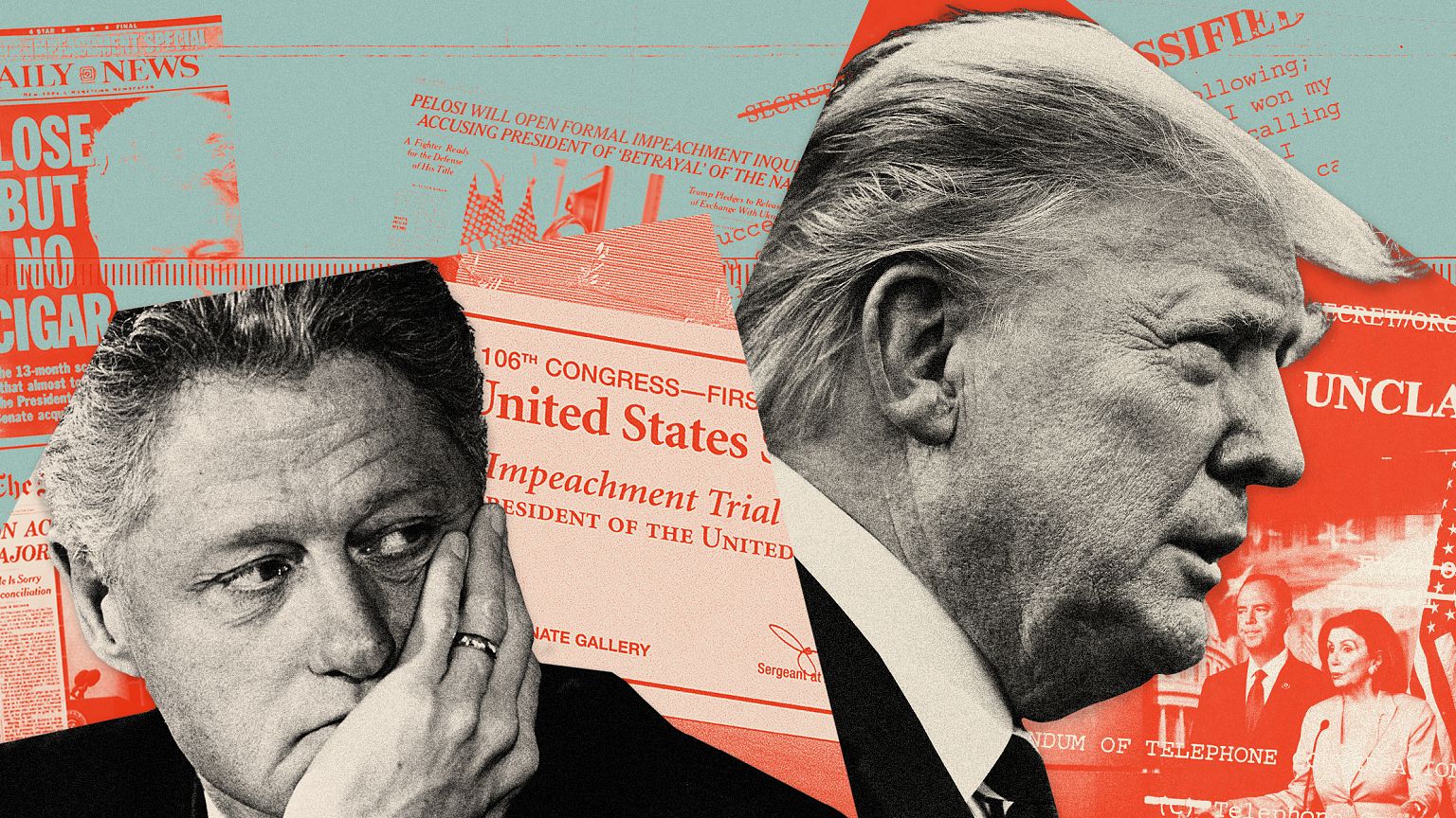 Image: A look at how President Donald Trump's handling of impeachment diffe