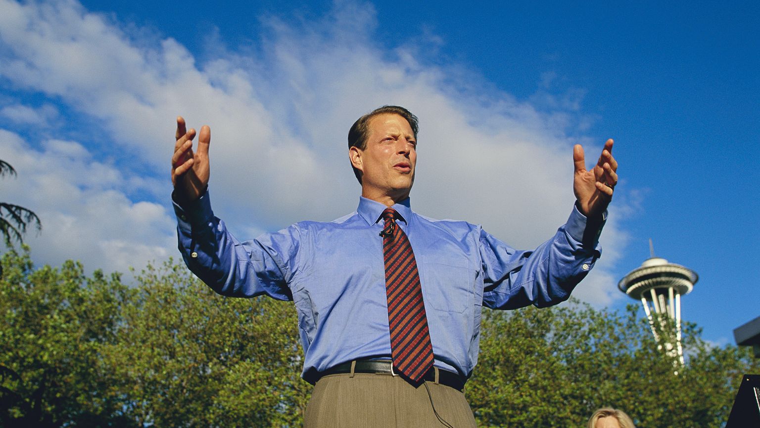 Image: Al Gore Giving Speech During Campaign