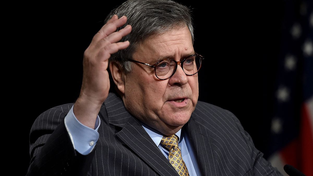 Image: Attorney General William Barr at the Justice Department in Washingto