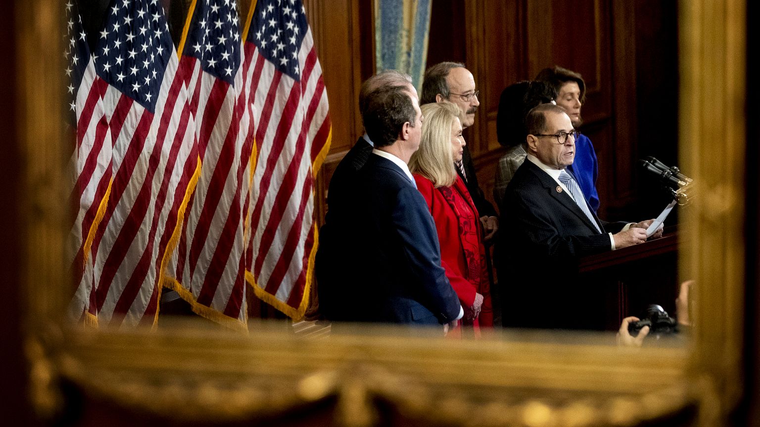 Image: House Judiciary Committee Chairman Jerrold Nadler, flanked by other 