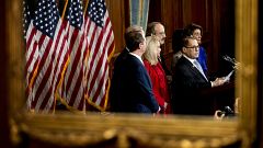 Image: House Judiciary Committee Chairman Jerrold Nadler, flanked by other 