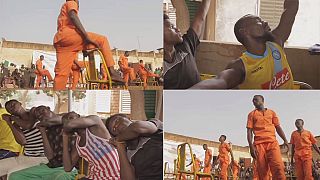 Burkina Faso prison inmates take up dancing