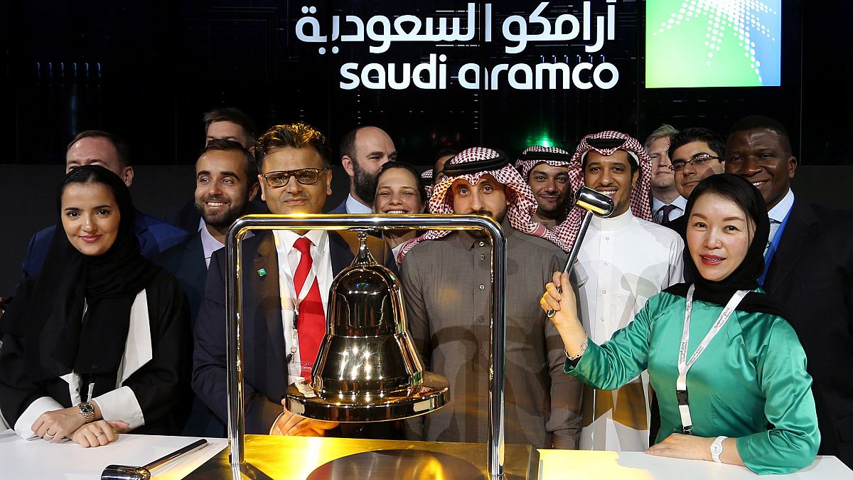 Image: The official ceremony marking the debut of Saudi Aramco's initial pu