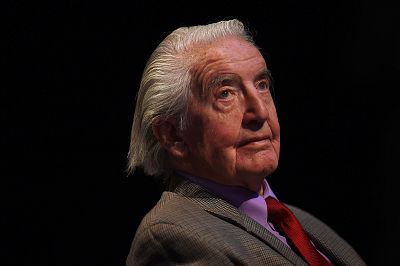 Dennis Skinner, Labour party MP listens to speeches on the third day of the Labour party conference in Liverpool, north west England.