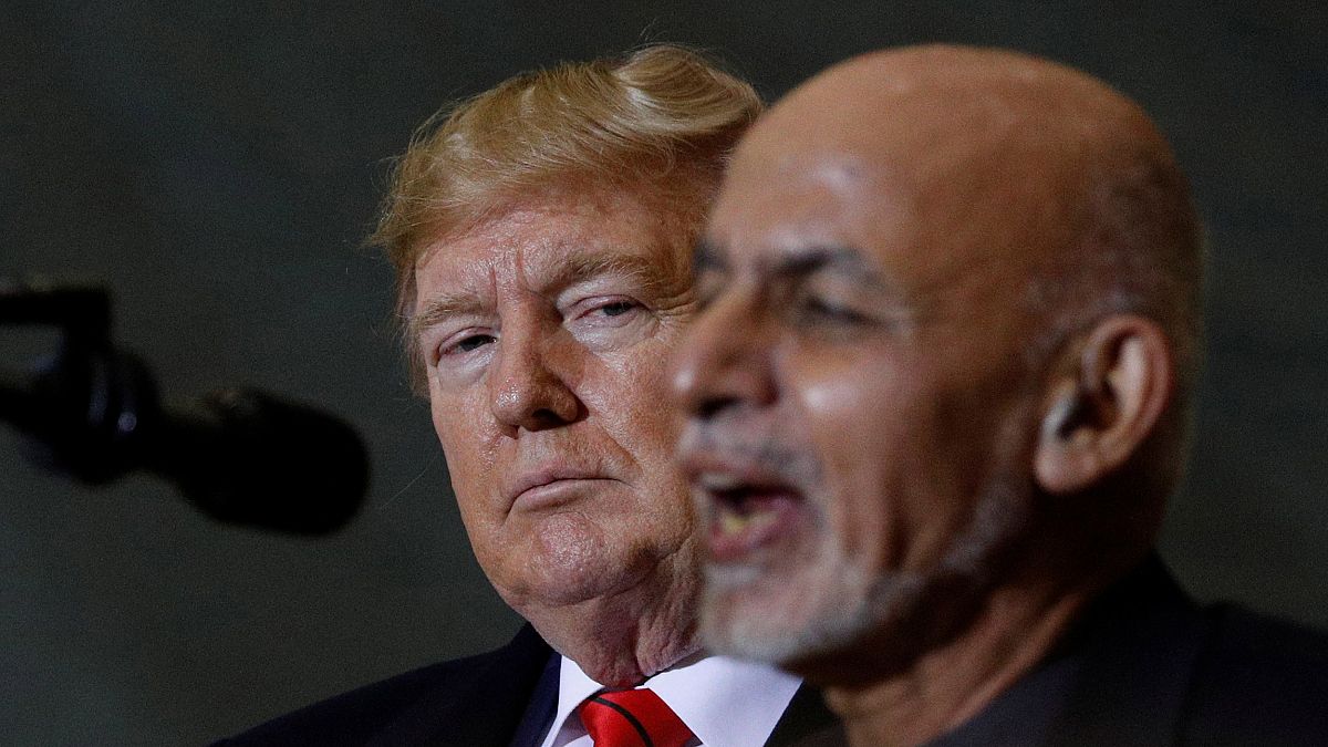 Image: Afghan President Ashraf Ghani and President Donald Trump