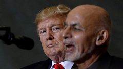 Image: Afghan President Ashraf Ghani and President Donald Trump