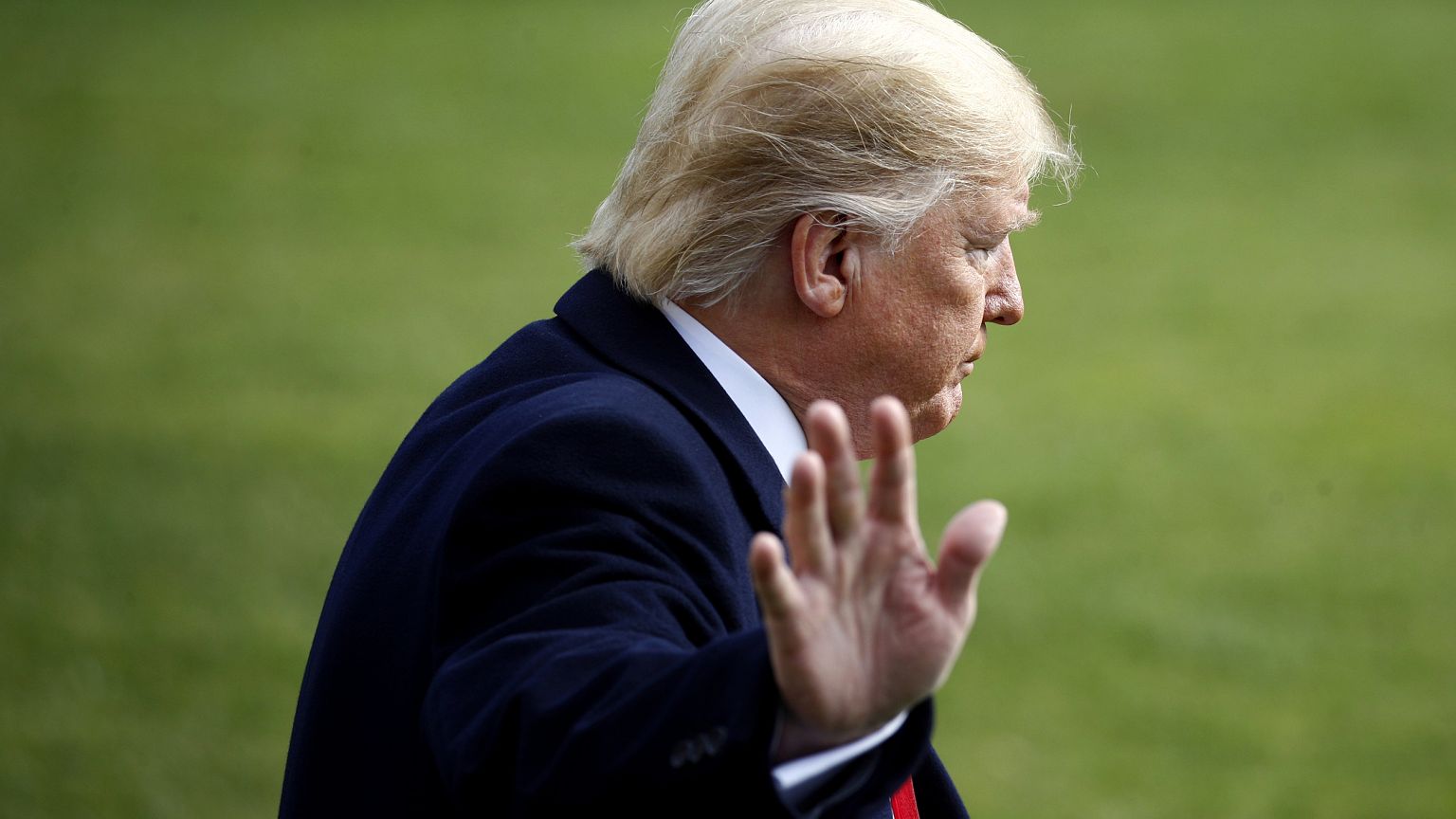 Image: President Donald Trump leaves the White House on Nov. 20, 2019.