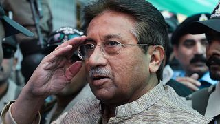 Image: Former Pakistani president Pervez Musharraf is escorted by soldiers