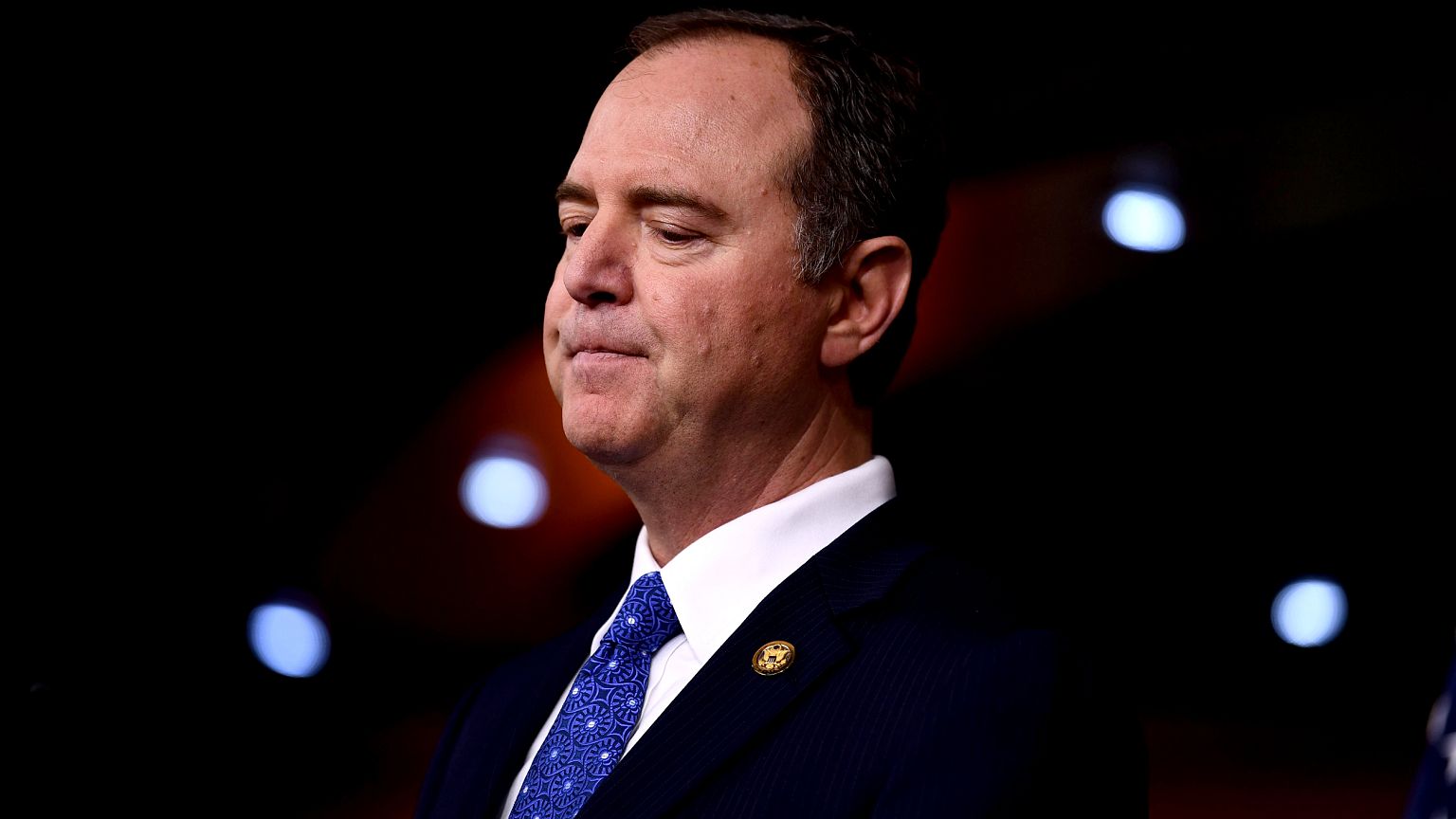 Image: House Intelligence Committee Chairman Adam Schiff speaks at a press 