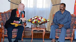 FIFA president meets Eritrean president Isaias Afwerki during duty tour