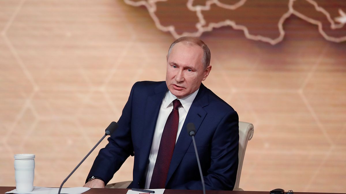 Image: Russian President Vladimir Putin's annual end-of-year news conferenc