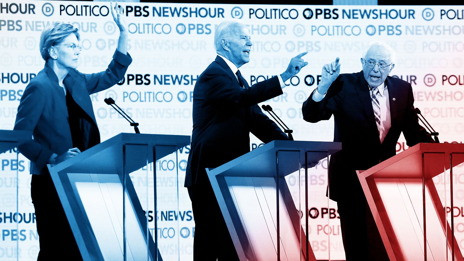 Image: Democratic Presidential Candidates Participate In Last Debate Of 201