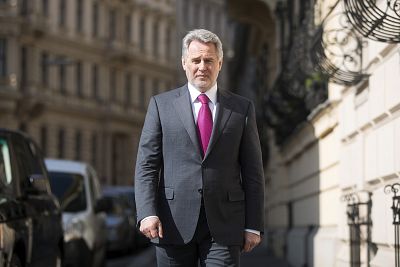 Dmitry Firtash, the Ukrainian billionaire, outside the Group DF office in Vienna, Austria, on March 14, 2016.