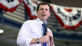 Democratic presidential candidate Pete Buttigieg holds a town hall event in