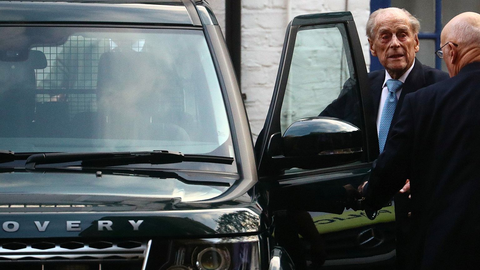Image: Britain's Prince Philip leaves the King Edward VII's Hospital in Lon
