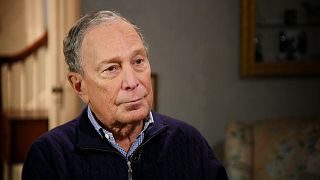 Image: Michael Bloomberg during an interview with NBC's Stephanie Ruhle on 